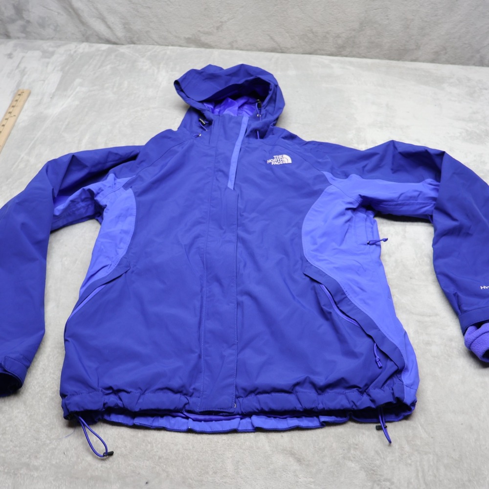 North Face Jacket Womens Medium Blue Waterproof Removable Fleece Liner 3in1